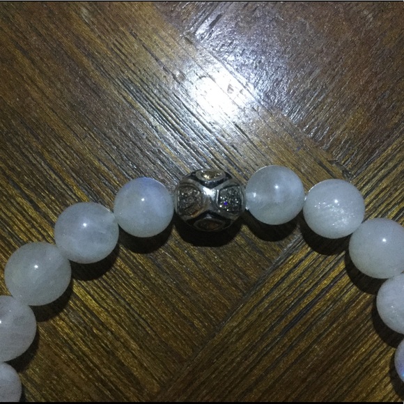 Moonstone and diamond bracelet - Picture 3 of 4